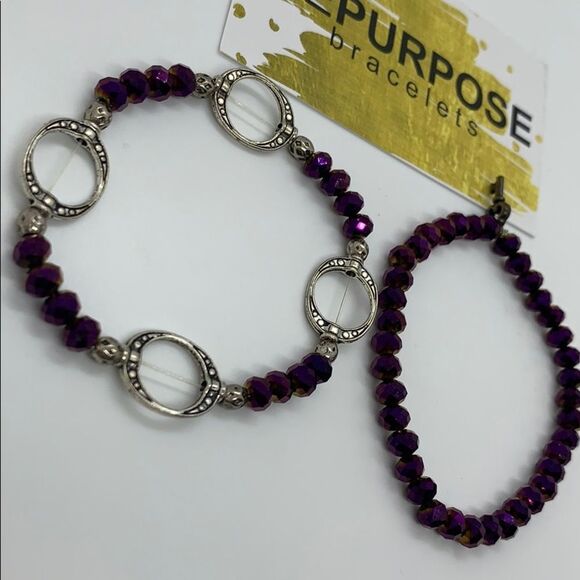 NWT Repurpose Bracelets Beaded bracelet set - Picture 2 of 3